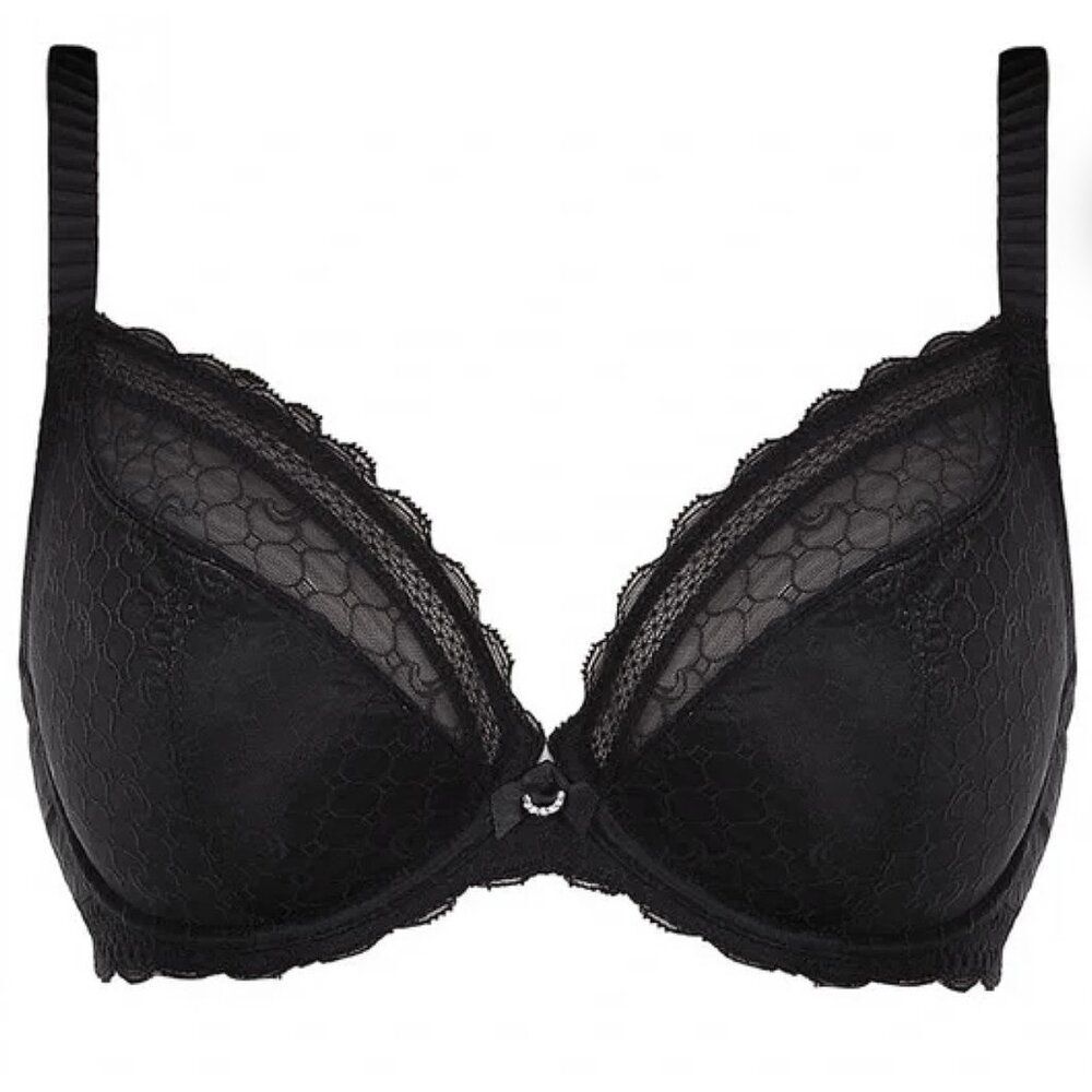 Chantelle C Chic Lace Bra Style # 3641 - Black - Size 40D
